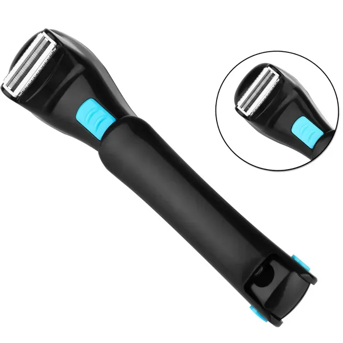 Rasoir électrique pour le dos des hommes rasoir professionnel avec bras pliable et ergonomique rasage sans douleur à piles .