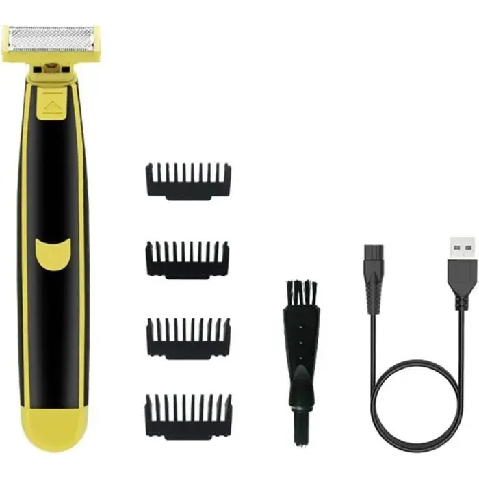 Rasoir électrique pour les hommes du corps du visage de douche humide et sec des rasants rotatifs rotatifs fulllades étanches non gl