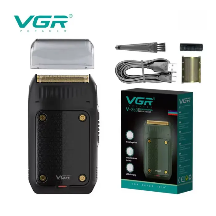 Rasoir Électrique Professionnel VGR V-353 – Rechargeable & Portable