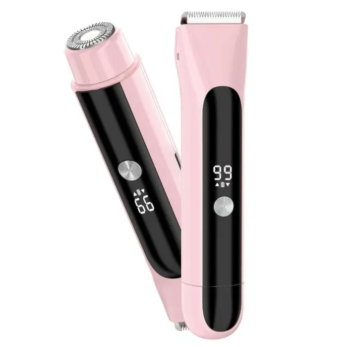 Rasoir Électrique Rasoir facial pour femme Double tête Mini tondeuse le visage les sourcils les lèvres le nez les jambes aisselles