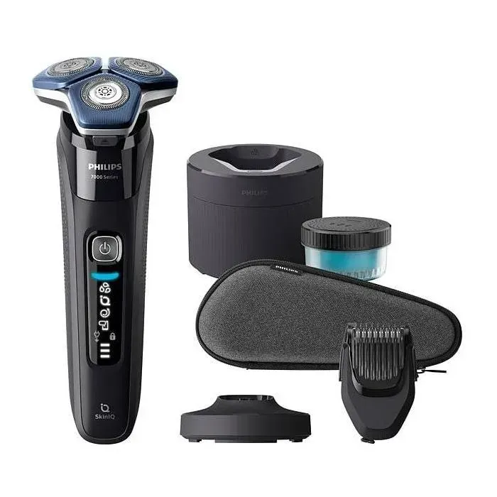 Rasoir électrique rotatif - PHILIPS - S7886/58 - 3 têtes flottantes - Rasage sec et humide - Tondeuse intégrée