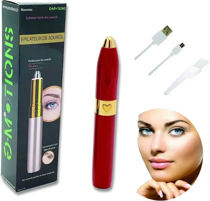 Rasoir Électrique - Tondeuse À Sourcils - Indolore - Utilisation À Sec - Tête Lavable