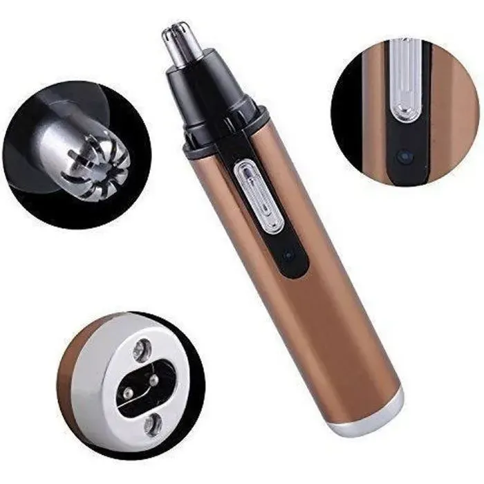 RASOIR ELECTRIQUE Tondeuse Professionnelle pour Nez et Oreille - Sans Fil - Faible Bruit