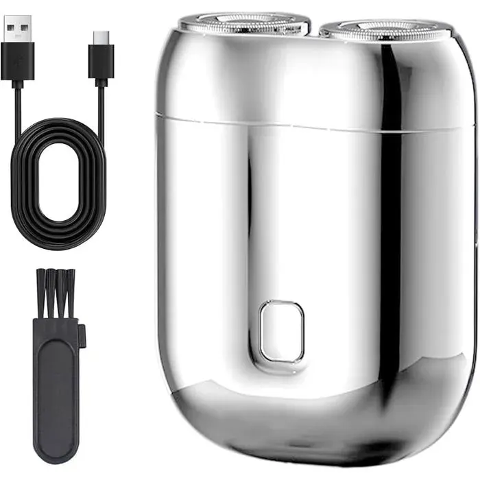 Rasoir Electriques HommesMini Portable Electric ShaverUSB Rechargeable Waterproof Electric RazorShaver Humide RASOIR ELECTRIQUE