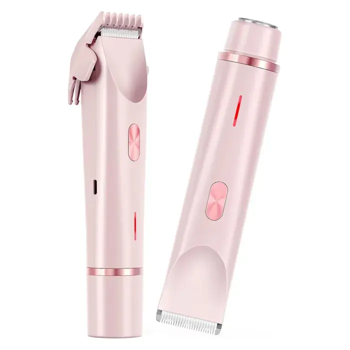 Rasoir facial pour femme Double tête Mini tondeuse le visage les sourcils les lèvres le nez les jambes les aisselles chargement USB