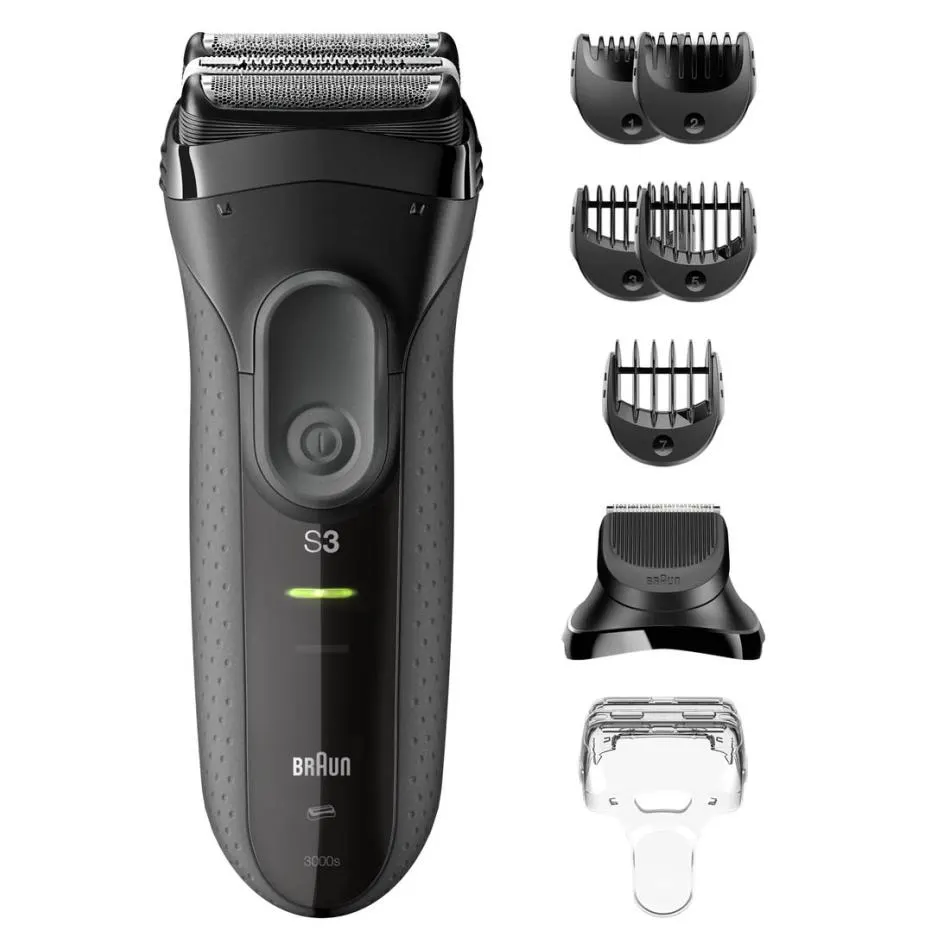 Rasoir homme BRAUN 3000BT — coloris Noir