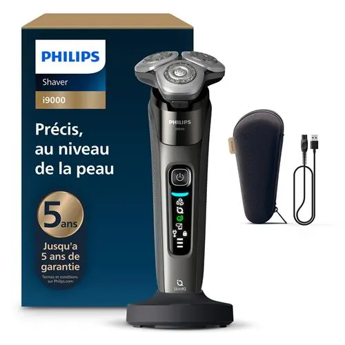 Rasoir homme Philips X9002/10 Serie i9000 avec SkinIQ Noir Gris