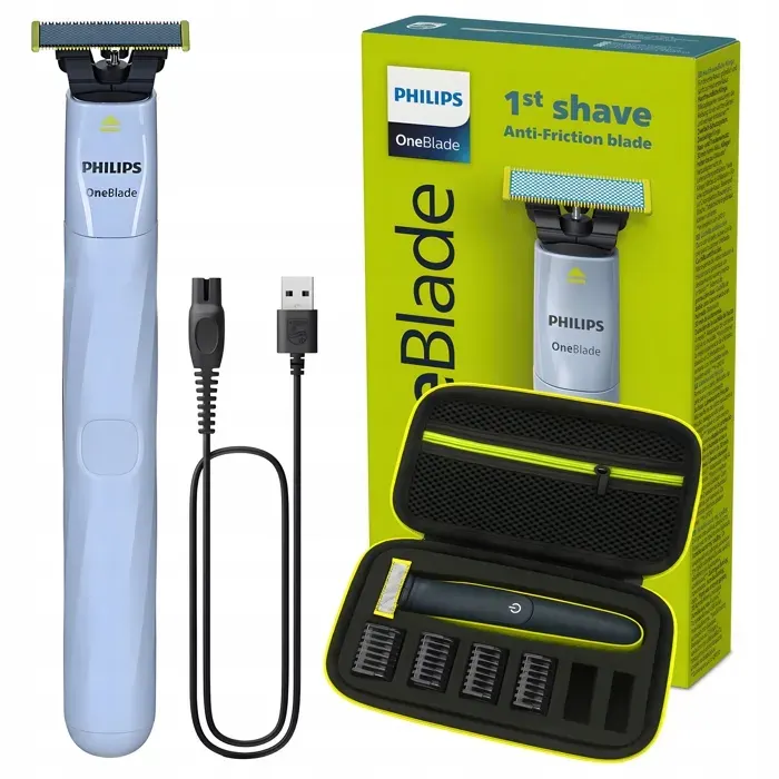 Rasoir Philips OneBlade First Shave QP1324/20 - Wet & Dry - 30 min - étui