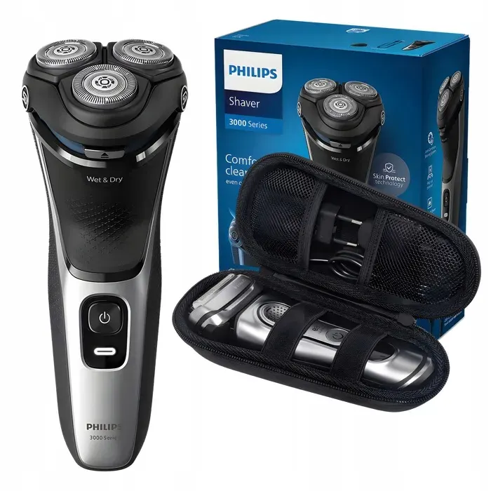 Rasoir Philips Series 3000 S3144/00 - Wet & Dry IPX7 - 60 min - étui