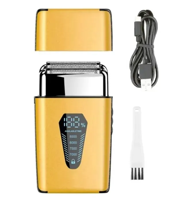 Rasoir pour hommes rasoir professionnel pour barbe tondeuse à barbe électrique 8 500 tr/minmini machine à raser LCD