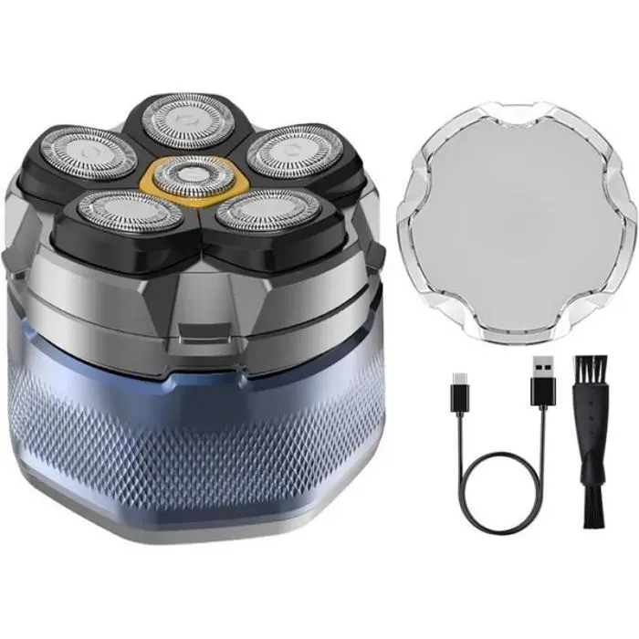 Rasoir pour tête - 6D magnétique - Étanchéité IPX8 - Écran LED - Autonomie 60+ min JELMAVO — coloris Bleu