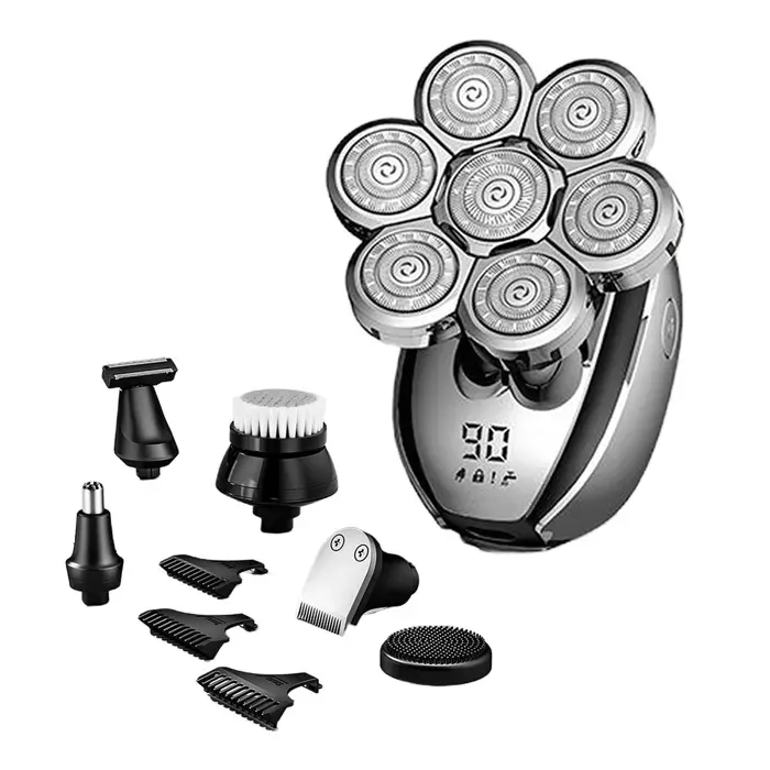 Rasoir rasoir pour homme à affichage numérique rasoir électrique - FAMICAM - set de neuf rasoirs électriques tondeuse rechargeable
