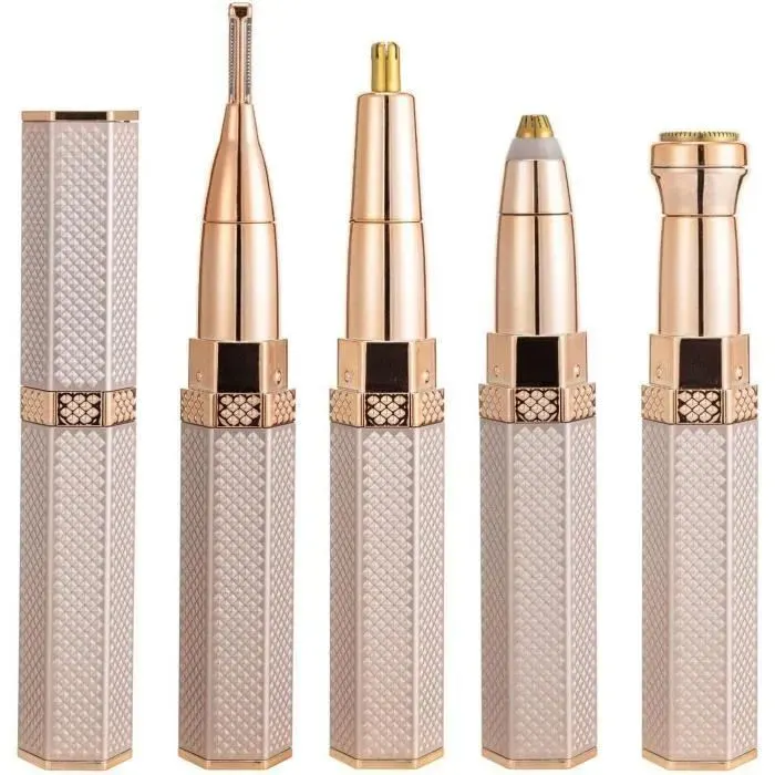 Rasoir Sourcils lectriquepilation du Visage pour Les Femmes - Tondeuse Sourcils pour Cheveux de Nez 4 en 1 Rasoir RASOIR ELECTRIQUE