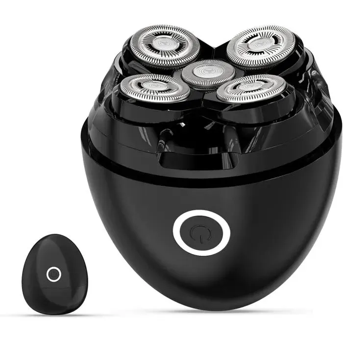 Rasoir Tete Chauve Homme 5D Tête Magnétique Rasoir Electriques Hommes Étanche Ipx7 Wet & Dry Tondeuse Crane Chauve 120 Mins DAut
