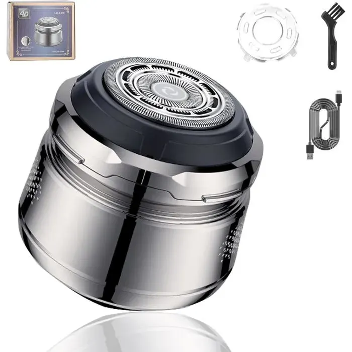 Rasoir Tete Chauve HommeÉtanche Tondeuse Crane Chauve Sec & HumideRasoir Crane Homme Chauve avec Écran LEDType-C Tondeuse Crane