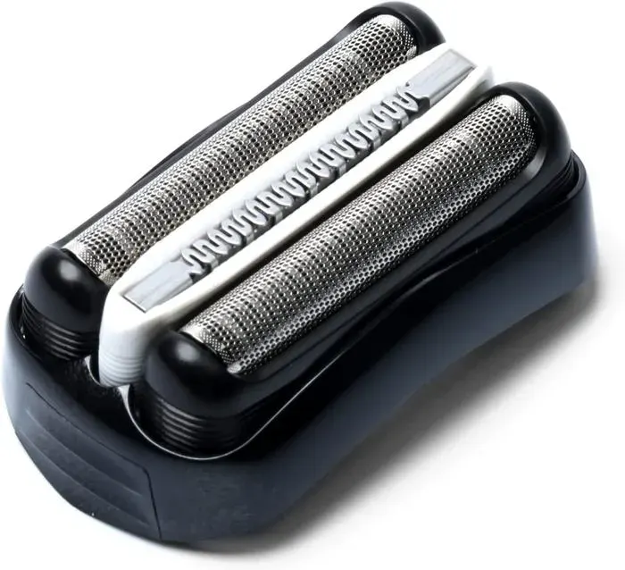Rasoir Tête de coupe de feuille cassette 32B 32S pour Braun Rasoir électrique série 3 320 330 340 350 Noir