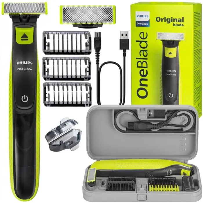 Rasoir tondeuse Philips OneBlade QP2724/10 - rasoir électrique barbe avec étui
