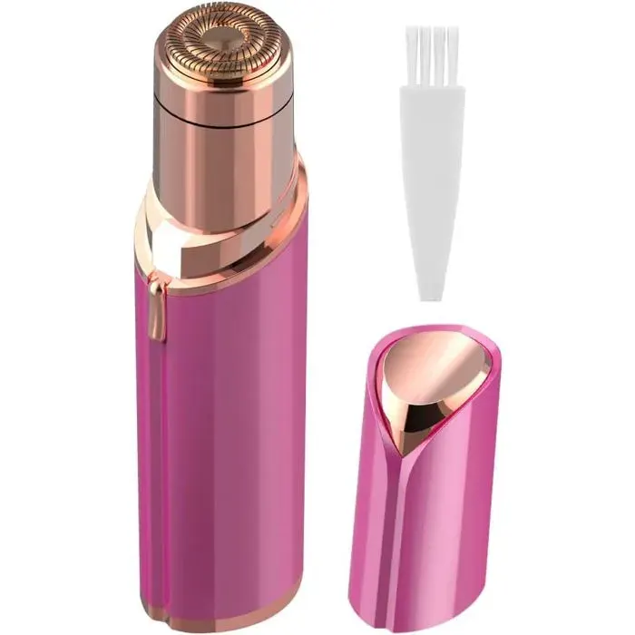 Rasoir Visage Femme Epilateur Visage Femme À Piles Doux Et Indolore Rasoir Electrique Pour Joues/Lèvres/Menton/Bras