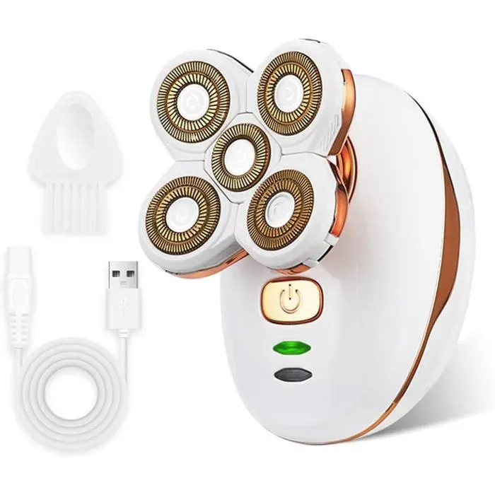 Rasoirs électriques pour femme tondeuse rechargeable avec tête amovible rasoirs imperméables pour jambes visage lèvres corps