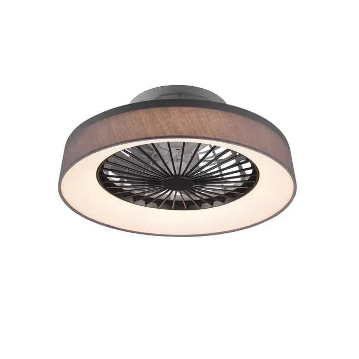 Reality Farsund Farsund Ventilateur de Plafond Moderne Gris 3000-6500K Télécommande