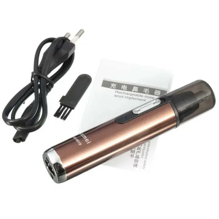 Rechargeable rasoir electrique nez oreille sourcils cheveux épilation tondeuse