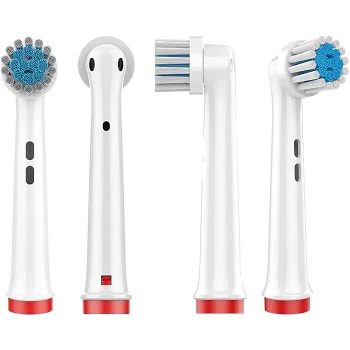 Recharges De Remplacement Compatibles Avec Les Brosses À Dents Électriques Et Les Brosses À Dents Électriques Soft Clean (Lot De 8