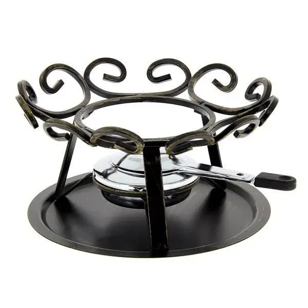 Réchaud à fondue - TABLE ET COOK - Ø23cm - Fer forgé - Savoyard - Noir