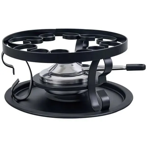 Réchaud à fondue - TABLE ET COOK - Ø23cm - Plateau luxe - Noir