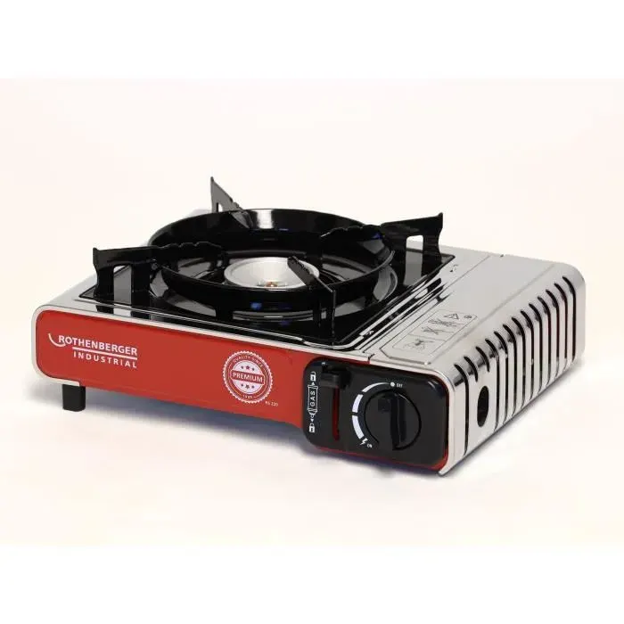Réchaud à gaz - ROTHENBERGER - PREMIUM RS 220 - 2200 W - Gris et noir