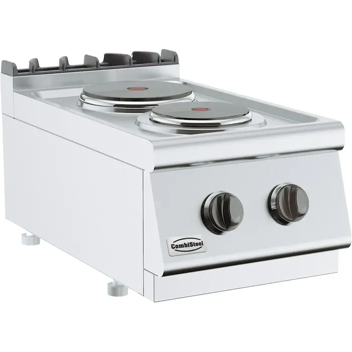 Réchaud Electrique Professionnel 2 ou 4 Plaques - Gamme 700 - Combisteel - Métallisé - l400- L1- P700- h300- Acier Inoxydable