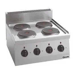 Réchaud Electrique Professionnel - 4 plaques - 8 kW - Bartscher