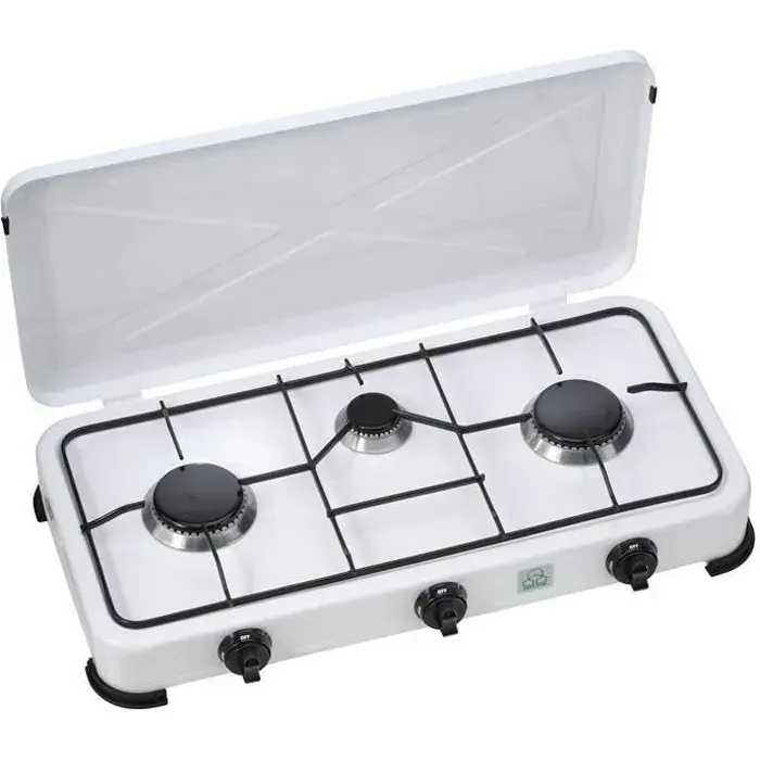 Réchaud gaz 3 brûleurs - 30 mbar