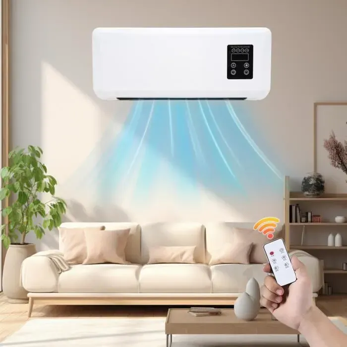 Réchauffeur de climatiseur - LPNOVE - 2000W - Mural - Télécommande - Faible bruit