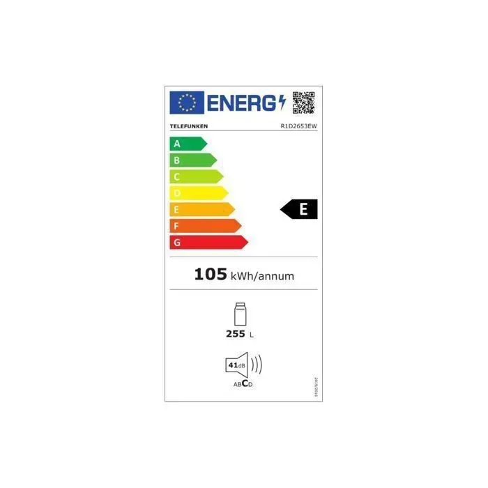Réfrigérateur 1 porte TELEFUNKEN R1D2653EW — vue 2