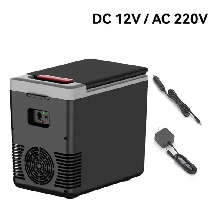 Réfrigérateur 10L pour Maison et Voiture Refroidissement et Chauffage Réfrigérateur Électrique Portable pour Voyage Bureau Dortoir