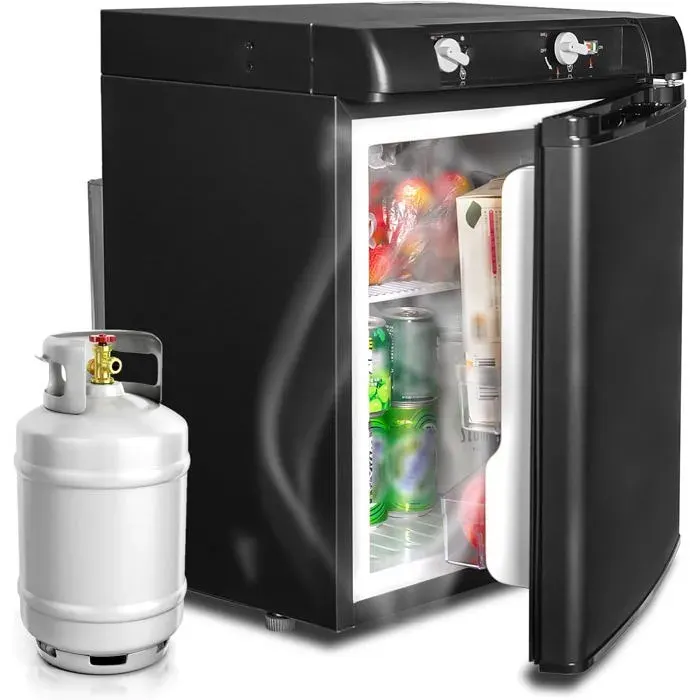 Réfrigérateur à Gaz 12V/220V-40L-SMETA-Réfrigérateur Silencieux pour Camping-Voyage Cottage Garage Camping-Car