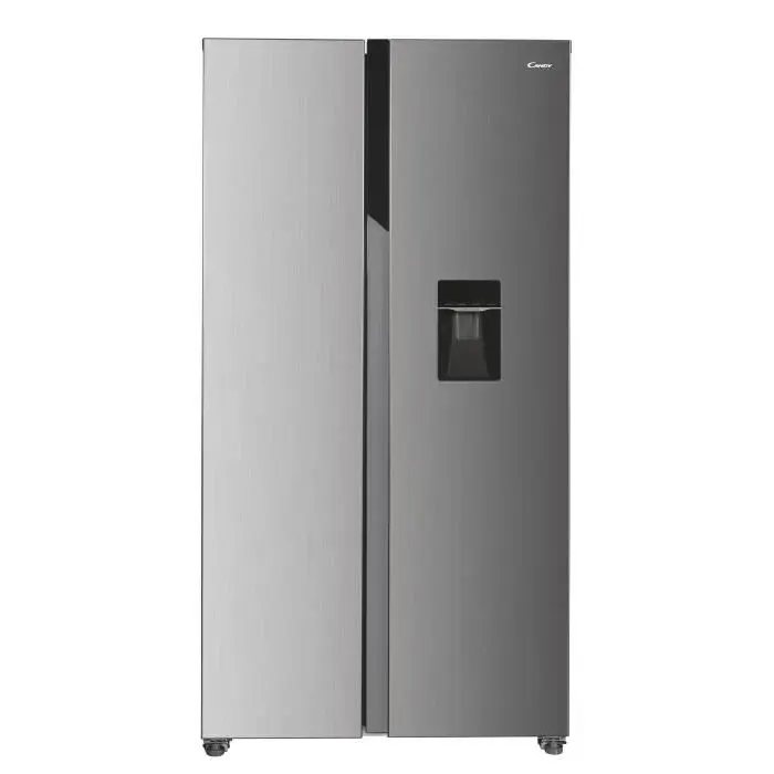 Réfrigérateur Américain - CANDY - CHSBSO-6174XWD - No Frost - Classe E - 529 L - 39 dB - Inox - 91x67x177 cm