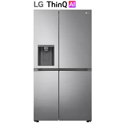 Réfrigérateur américain LG GSLV81PZLE 635 L Platinium — vue 3