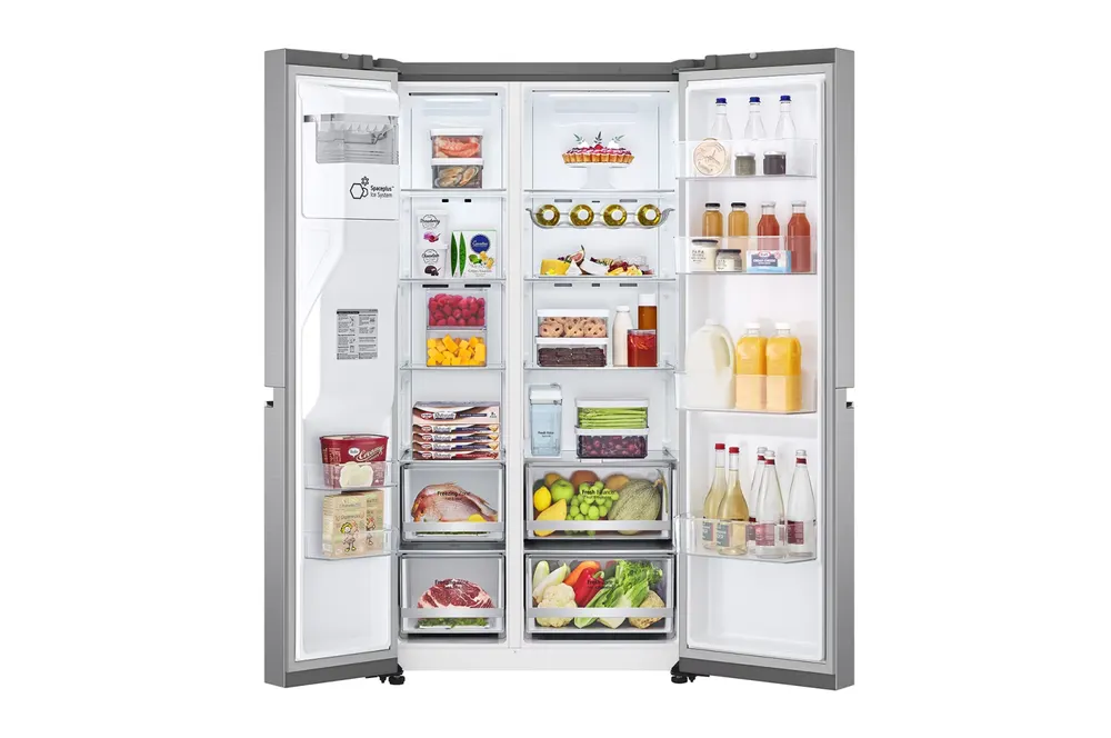 Réfrigérateur américain LG GSLV81PZLE 635 L Platinium — vue 4