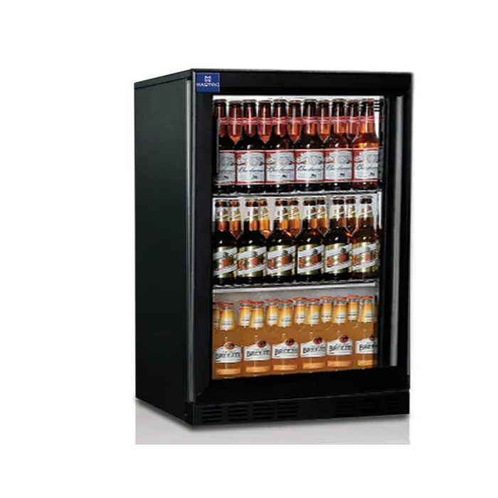 Réfrigérateur Bar Avec 1 Porte Battante En Verre 128 Litres +1°/+10°C - Mastro