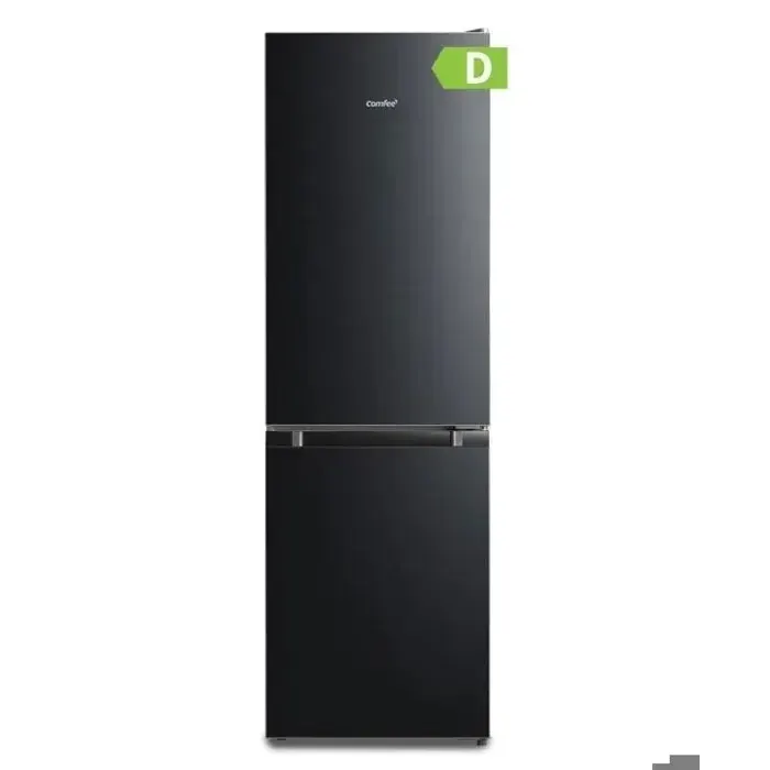 Réfrigérateur Combiné Congélateur en Bas - COMFEE - RCB169DK3 - Low Frost - 174L (115+59) - 38 dB - Classe D - L47 x H150cm - Noir