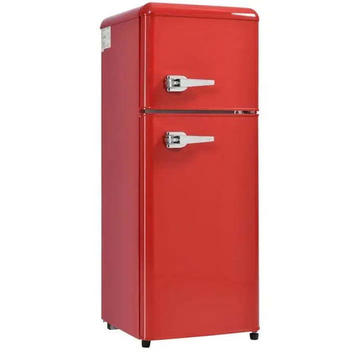 Réfrigérateur Combiné - DREAMMESPACE - Modèle 92L - 2 Portes - Classe F - Rouge