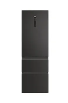Réfrigérateur combiné Haier HTW5618DNPT 3D 60 Series 5 360 L Noir Inox foncé — vue 2