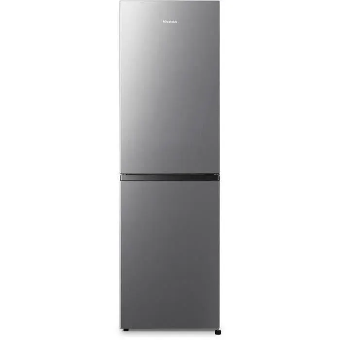 Réfrigérateur combiné - HISENSE - RB327N4ADD - classe D - 256 L - No Frost (Sans givre) - Argent - L 55 x 557 x H 1824 cm