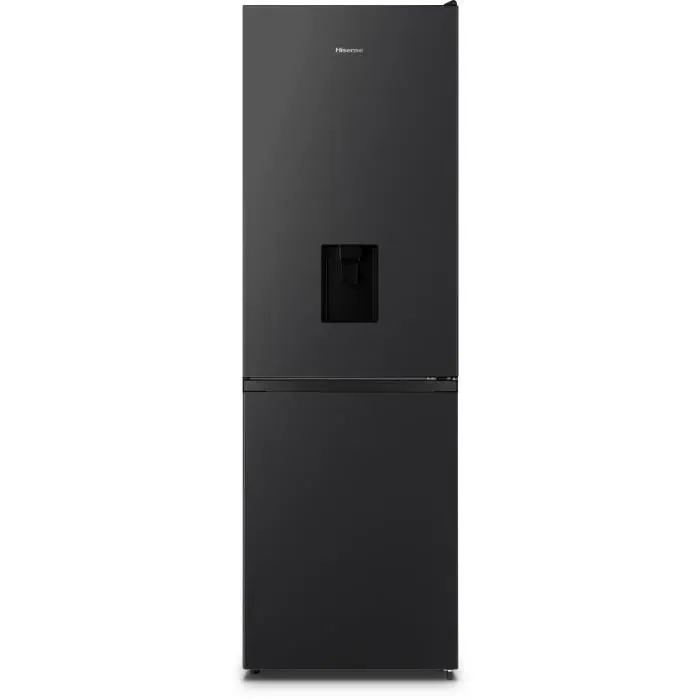 Réfrigérateur combiné - HISENSE - RB390N4WBE - 2 portes - 304 L - Classe E - 595 x 59 x 186 cm - Noir
