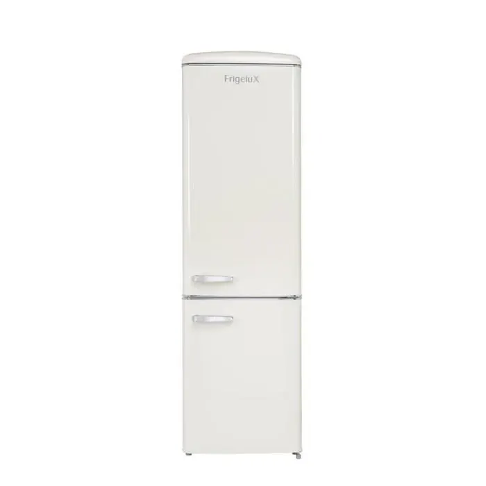 Réfrigérateur combiné rétro - Frigelux - CB255RCD - 244 L (181 + 63 L) - Crème - 55 cm - Classe D - 39 dB