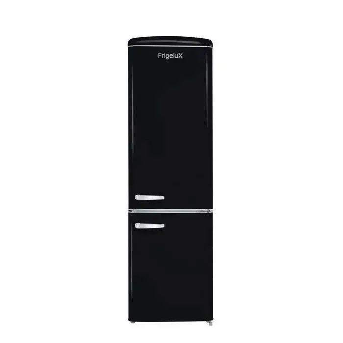 Réfrigérateur combiné rétro - Frigelux - CB255RND - 244 L (181 + 63 L) - Noir - 55 cm - Classe D - 39 dB
