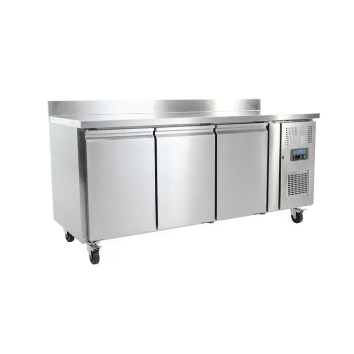 Réfrigérateur Comptoir Série U 3 portes avec Dosseret 417 Litres - Polar