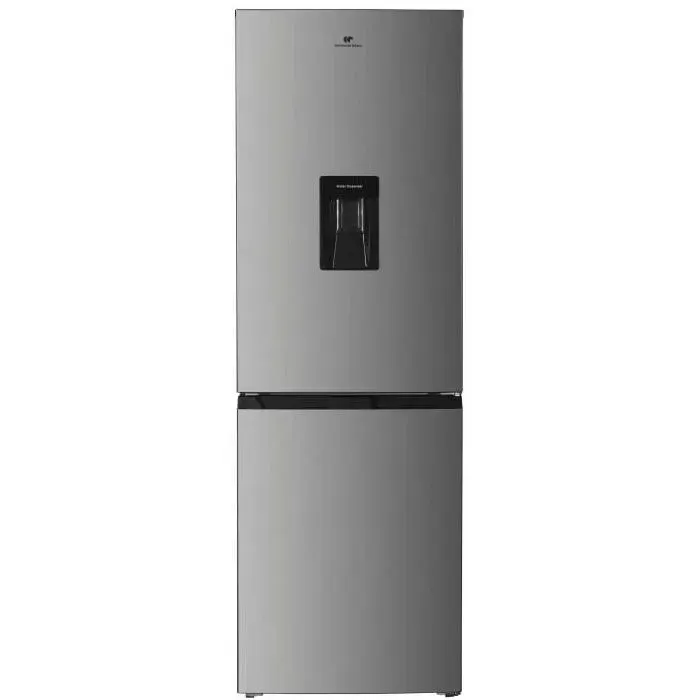 Réfrigérateur congélateur bas 251L - CONTINENTAL EDISON - Total No Frost - Inox - Classe D - L 54 cm x H 180 cm
