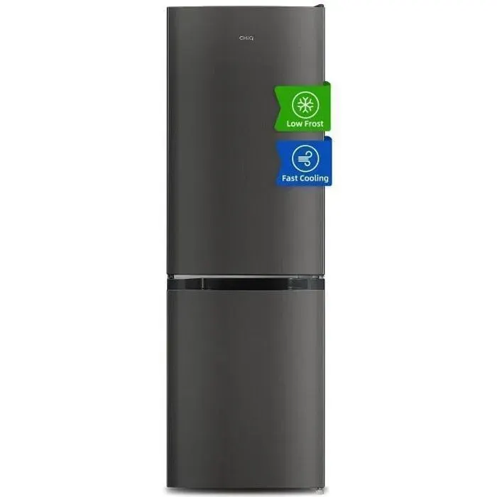 Réfrigérateur Congélateur bas CHiQ CBM159LEBD 157 litres Classe D 39dB L 47.4 cm x H 144 cm Acier noir